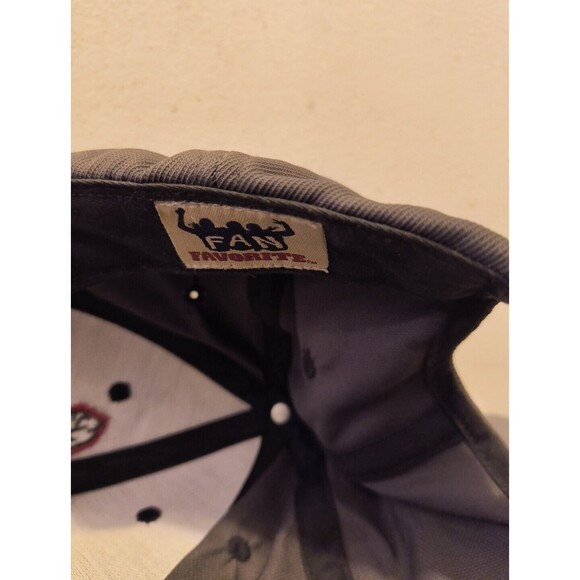 Fan Favorite Cleveland Indians Chief Wahoo  Black Gray Baseball Hat Adjustable - Picture 9 of 11